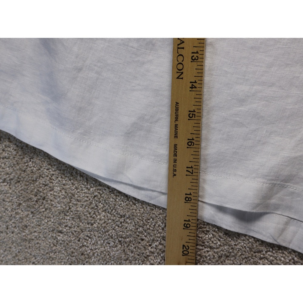 TAHARI Women's White 100 % Linen Pull On Elastic Waist Drawstring Shorts Plus 3X - Picture 6 of 9